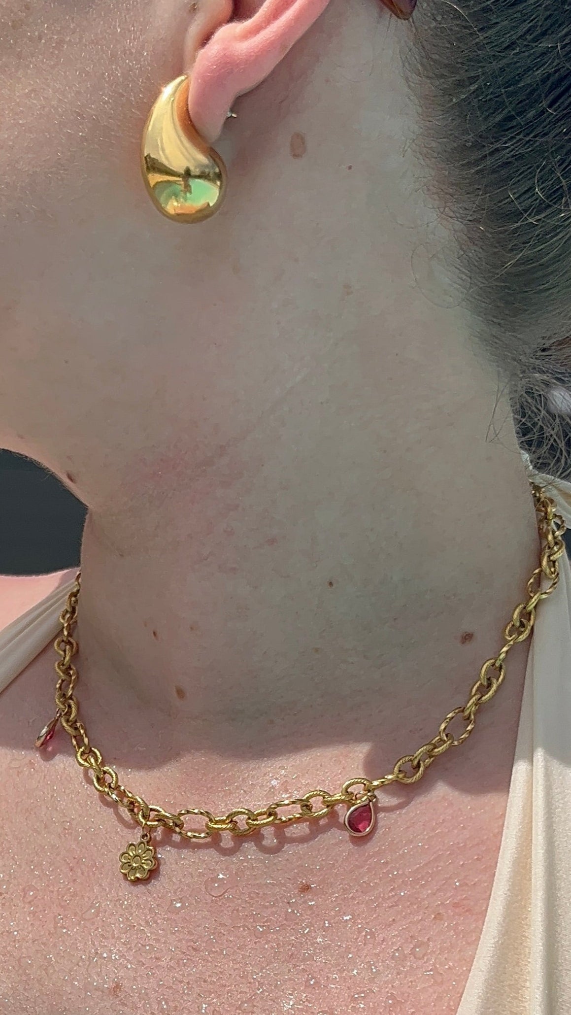 Collier éclat de grenade