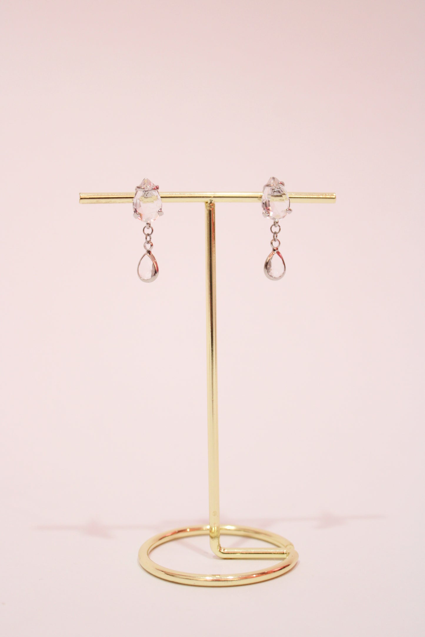 Silver powdered elegance earrings