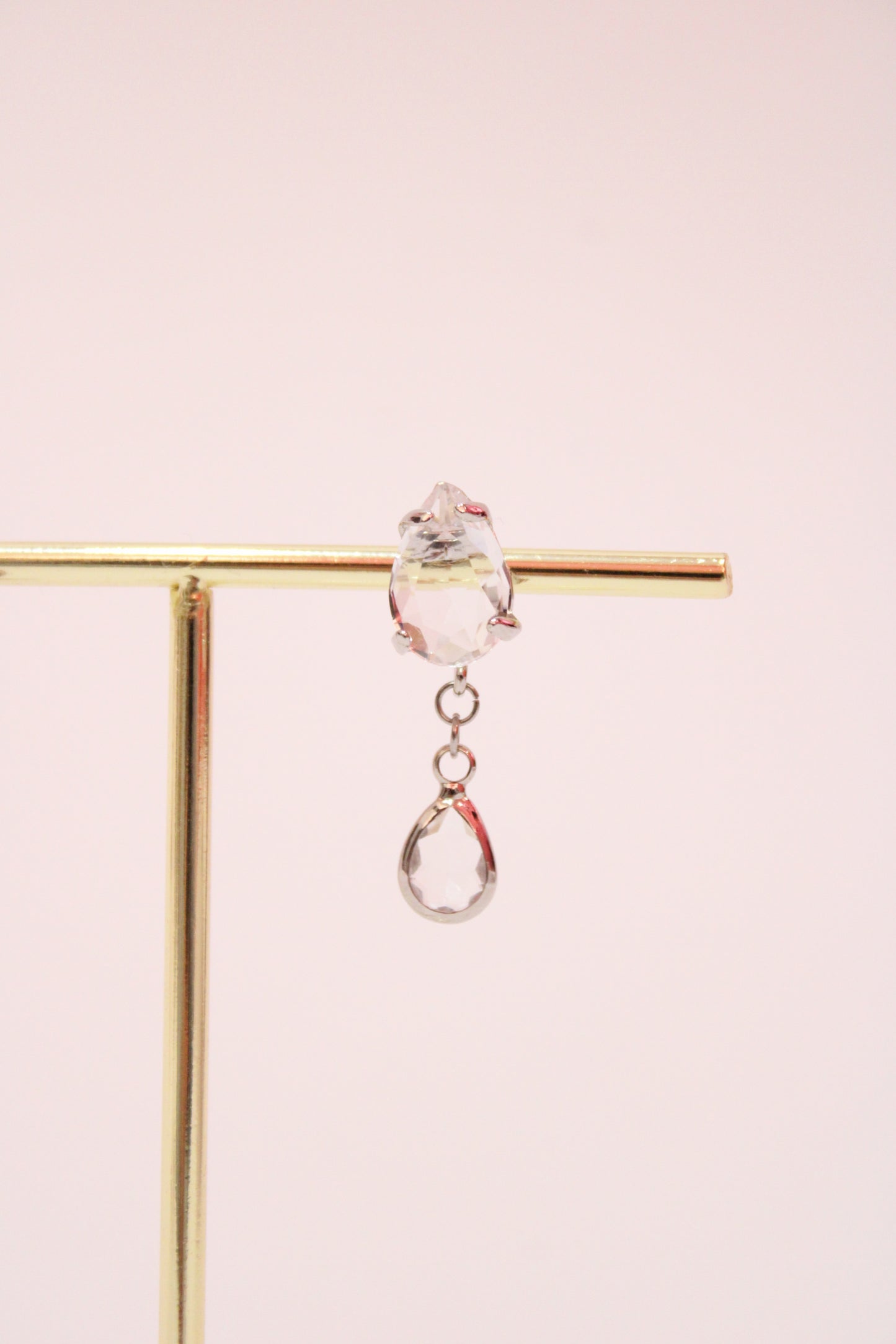 Silver powdered elegance earrings